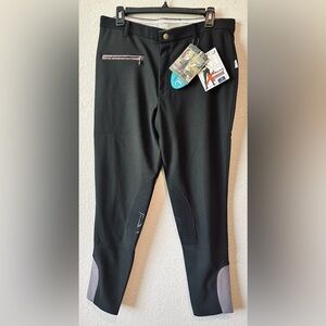 Devon Aire Ladies All-Pro Ribbed Riding Breeches Black Style 500R Size 34R